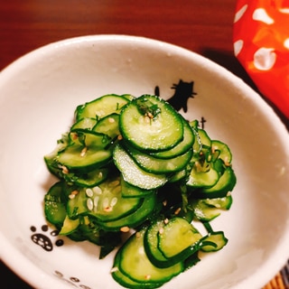 暑い夏に！きゅうりとしその酢の物